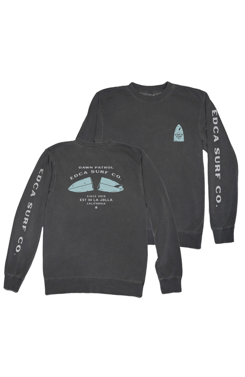 Everyday California Beater Board Crewneck Sweatshirt In Grey