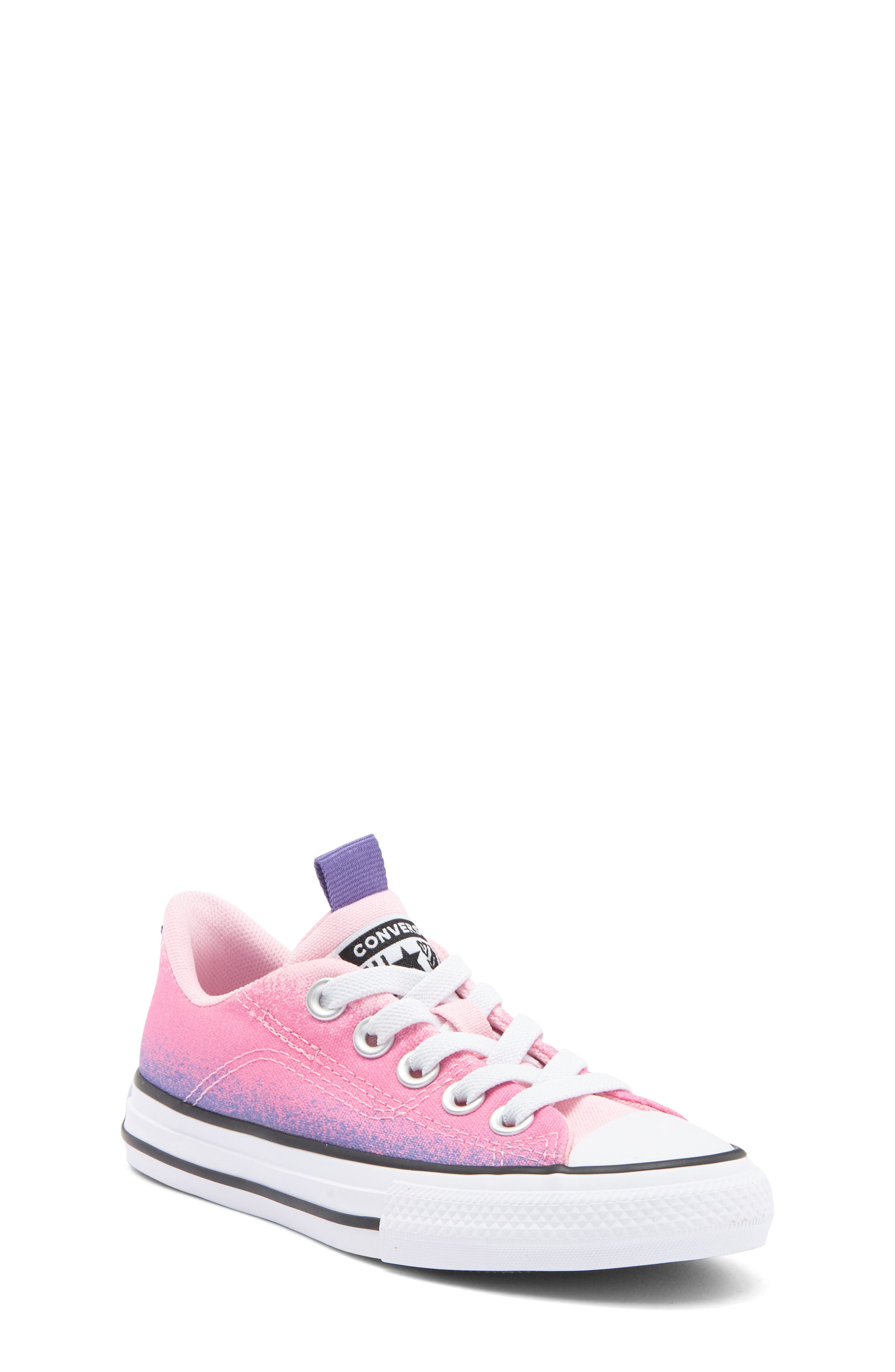 Converse Kids' Chuck Taylor<sup>®</sup> All Star<sup>®</sup> Low Top Sneaker, Main, color, Pink/ Moonrise Purple/ White