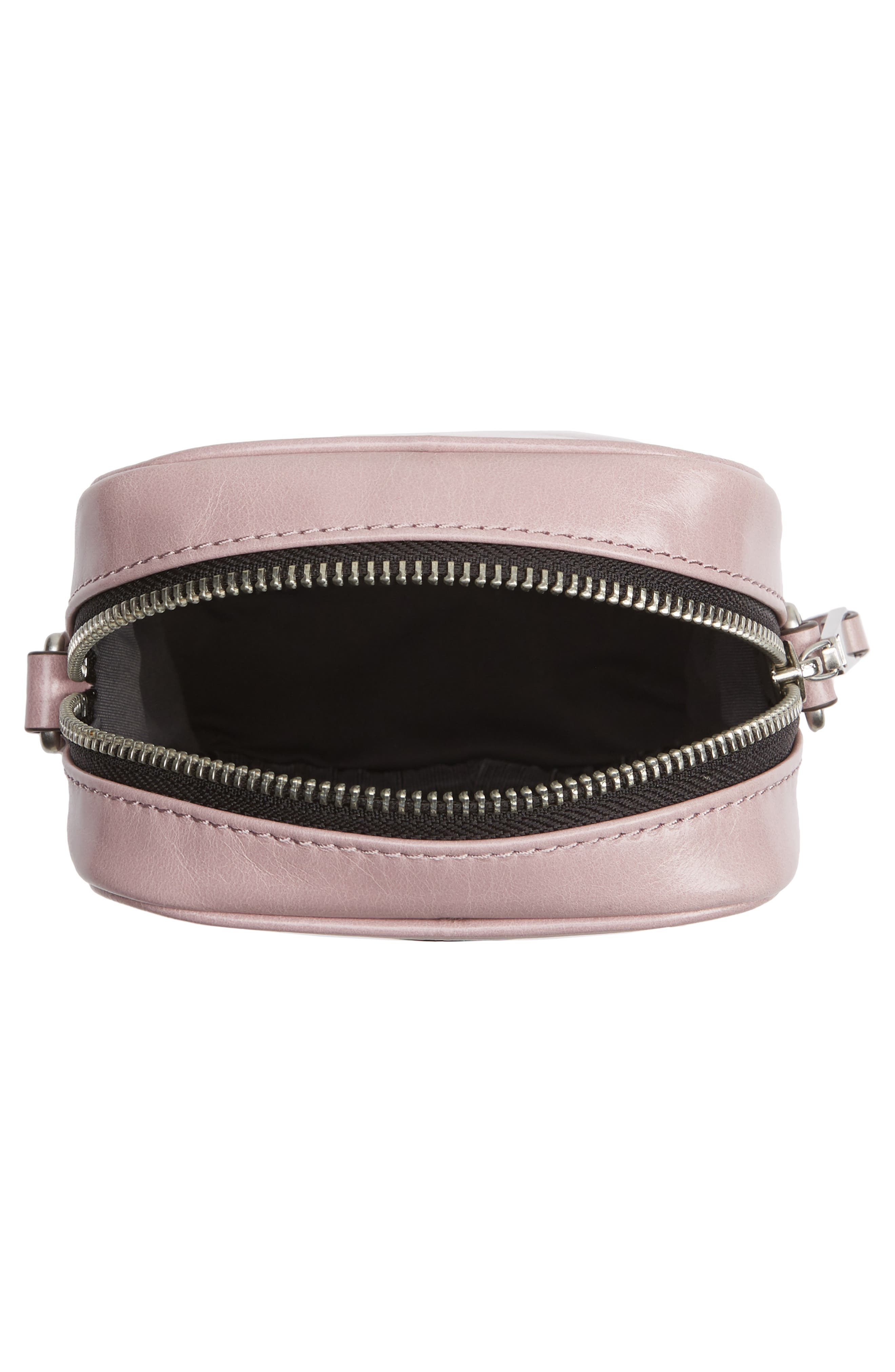 Murphy Glazed Leather Crossbody Bag, Alternate, color, PURPLE QUAIL