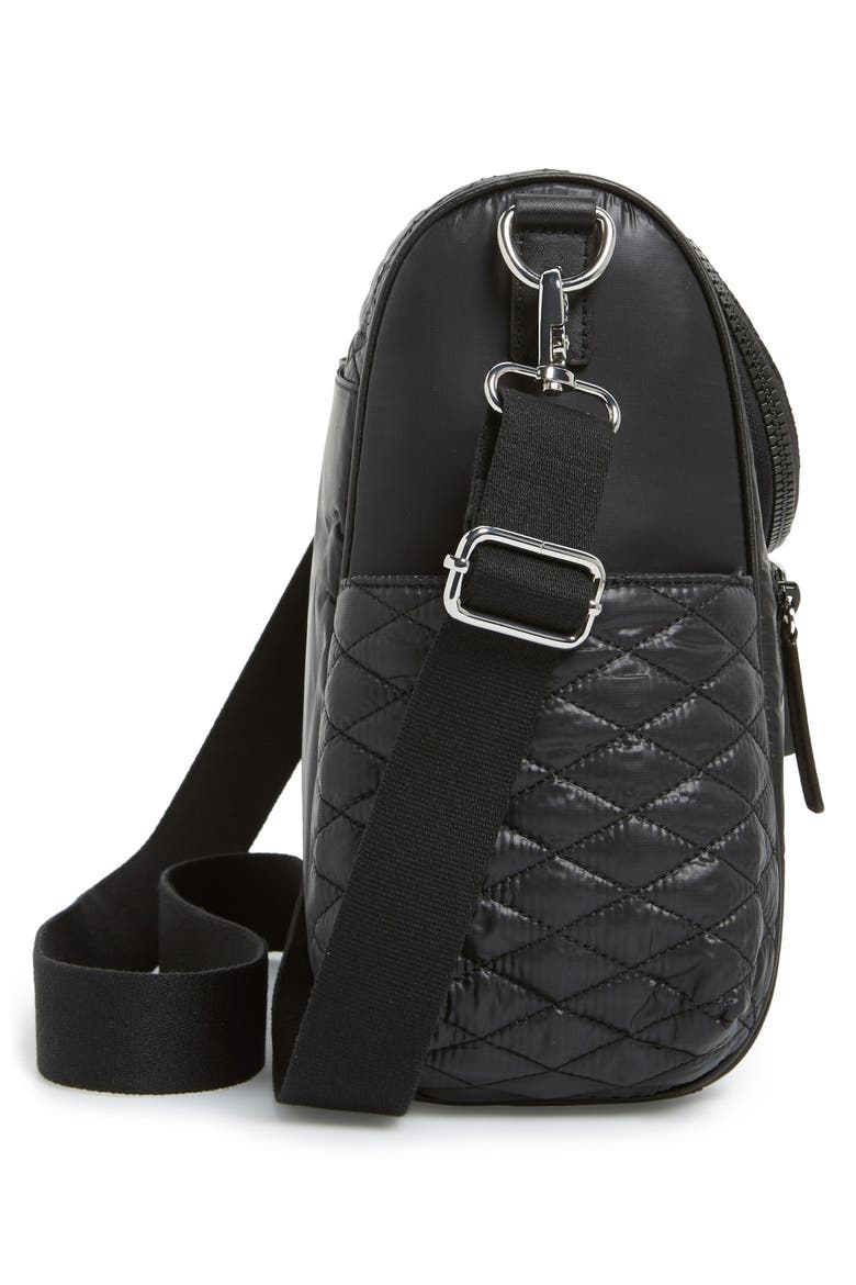 'Jude' Nylon Baby Bag, Alternate, color, BLACK