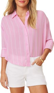 Splendid Jaylei Stripe Modal Button-Up Top