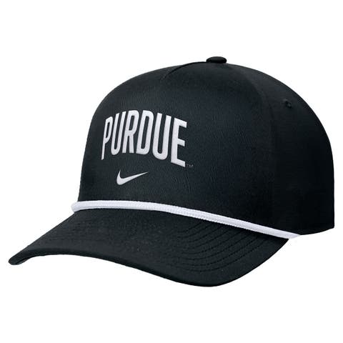 Men's Nike Black Purdue Boilermakers Rise Adjustable Hat