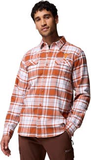 Columbia Men's Columbia Texas Orange Texas Longhorns Flare Gun Omni-Wick Flannel Long Sleeve Button-Up Shirt