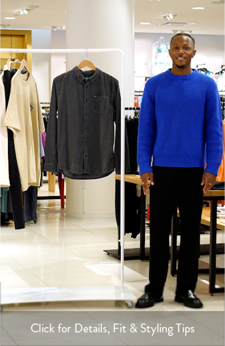 Smoke Trail Button-Up Corduroy Shirt, sales video thumbnail