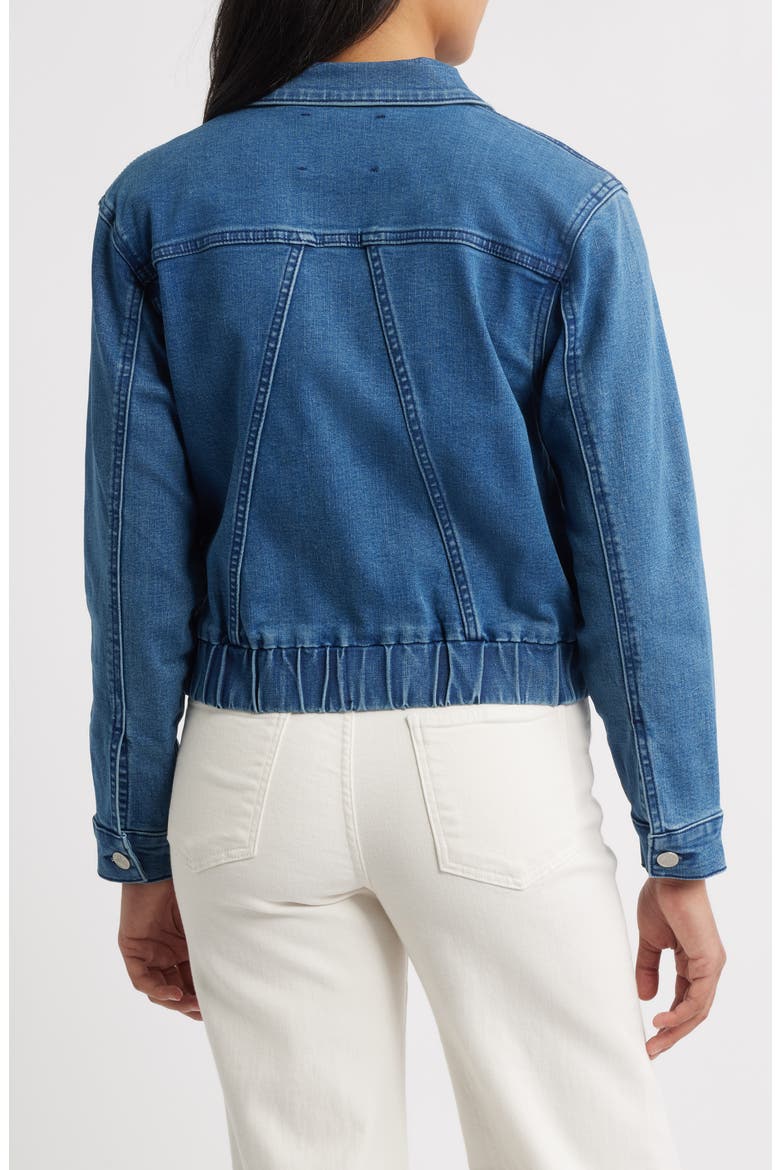 Denim Bomber Jacket, Alternate, color, INDIGO