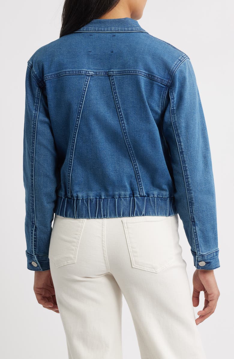 CITY BLUES Denim Bomber Jacket, Alternate, color, Indigo