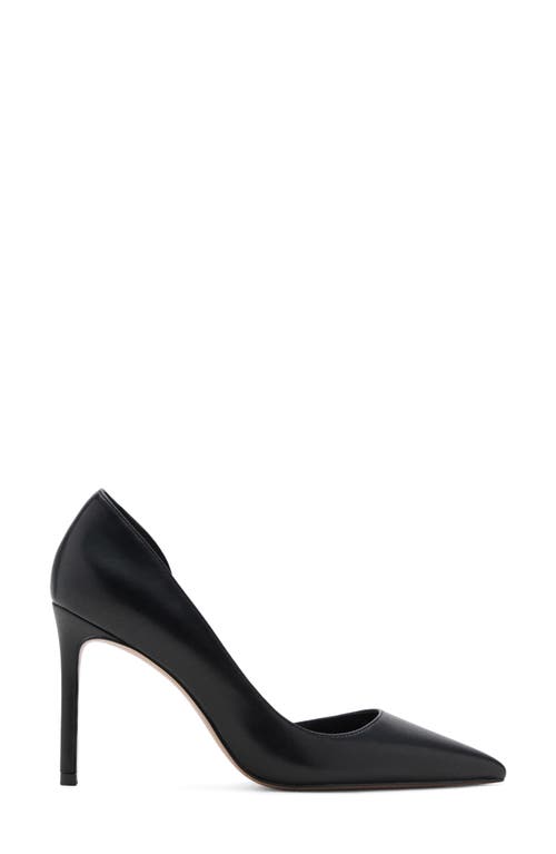 Mango Leather Pumps Black In Black