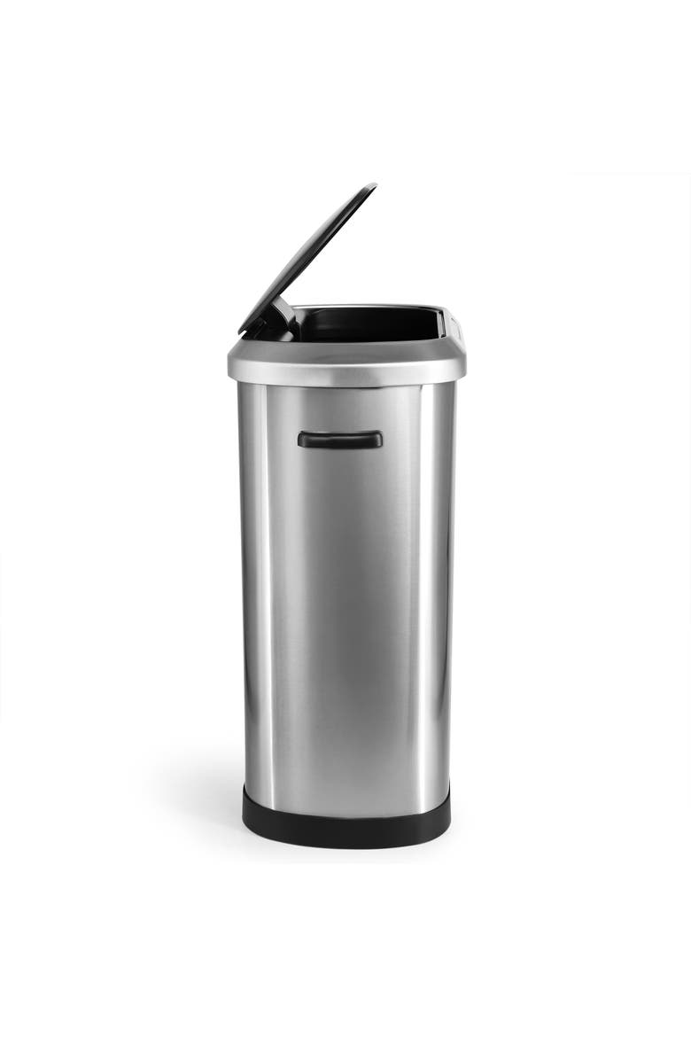 13 Gallon Automatic Sensor Hands Free Trash Can, Alternate, color, Silver