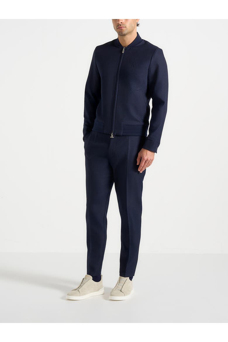 Hubert Tapered Fit Tailored Trousers, Alternate, color, Navy