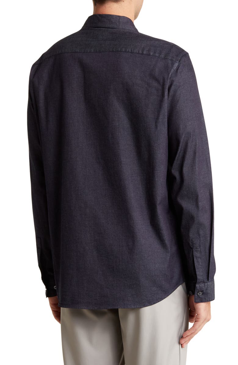 Theory Irving Long Sleeve Chambray Button-Up Shirt, Alternate, color,
