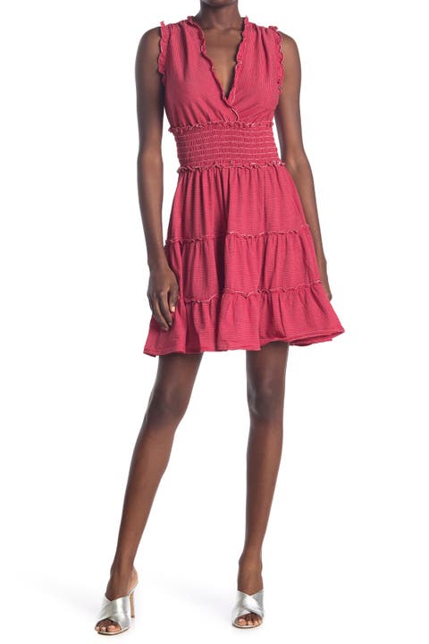 Sleeveless Short Smocked Dress