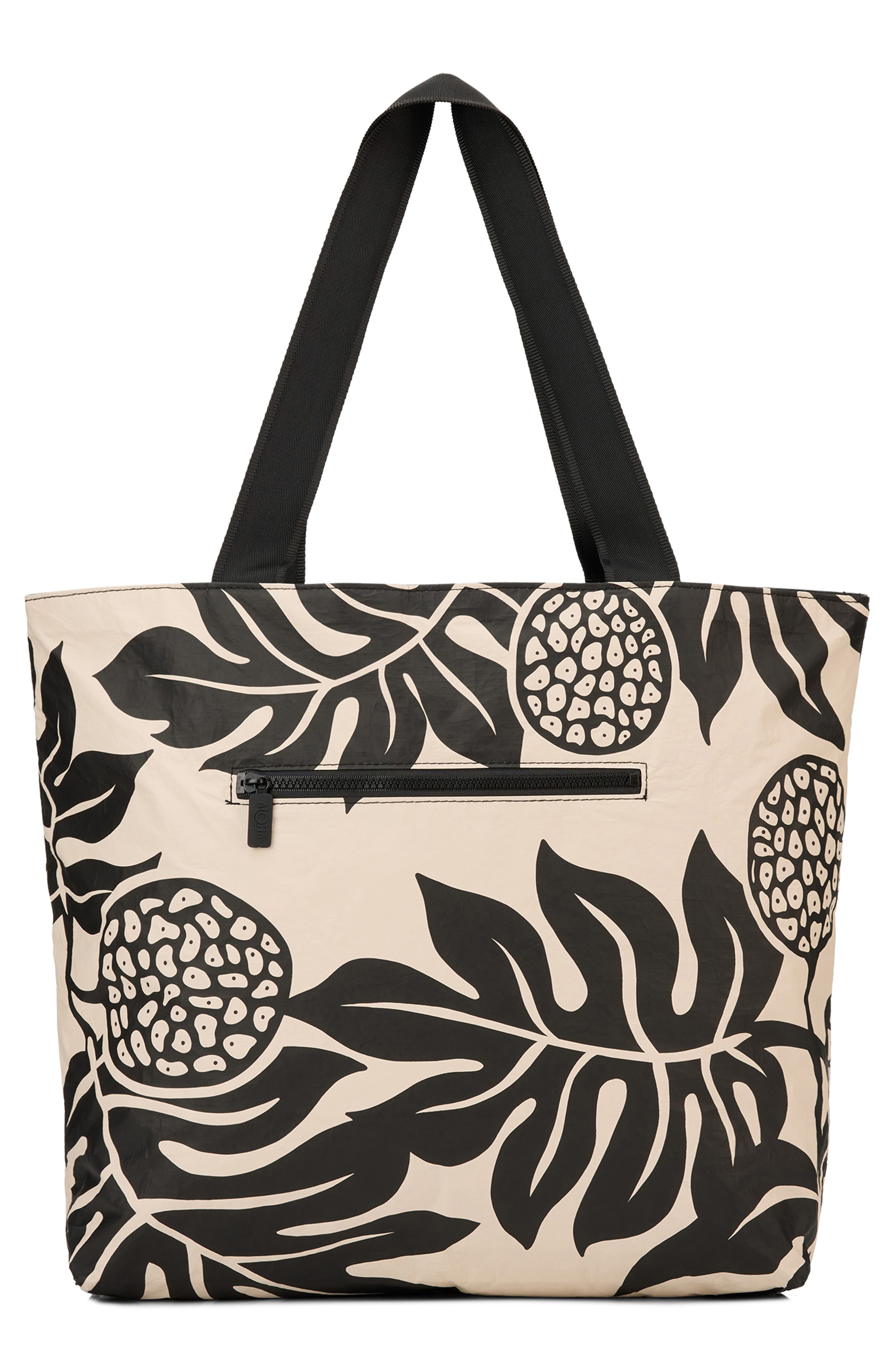 Aloha Collection Day Tripper Holomua Water Resistant Tyvek<sup
®</sup
 Tote, Alternate, color, Black/ Sandstone