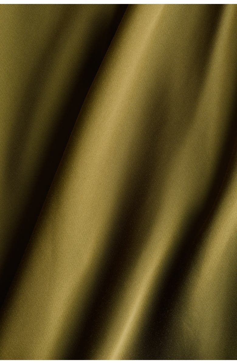 H&M Midi Skirt, Alternate, color, Olive Green