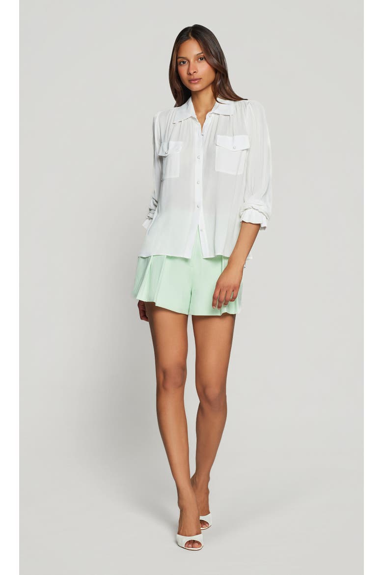 Priya Georgette Shirt, Alternate, color, white