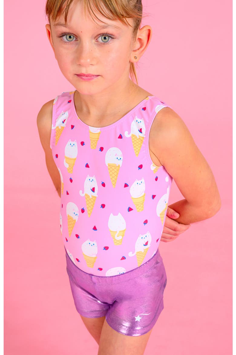 Kitty Cones Leotard, Alternate, color, Kitty Cones