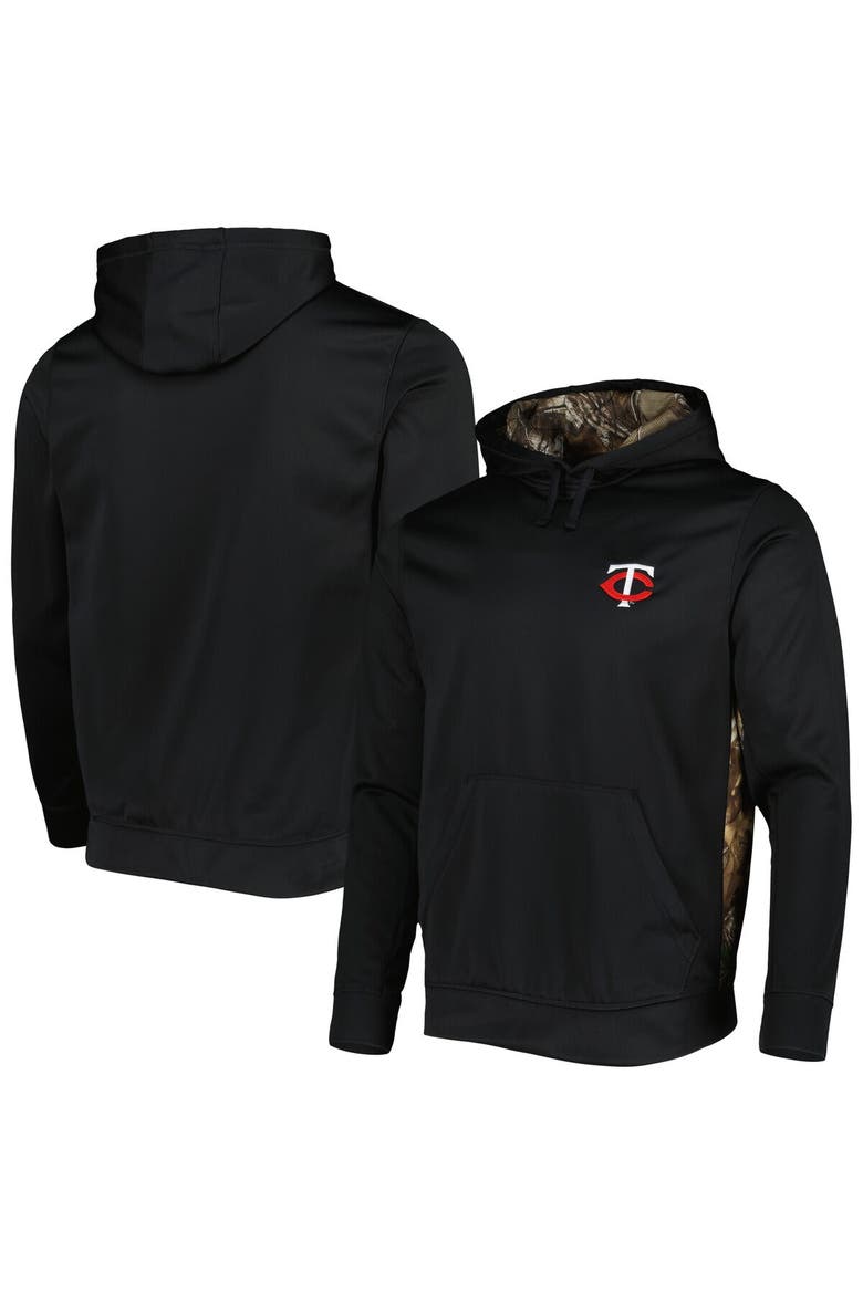 Men's Dunbrooke Black/Camo Minnesota Twins Ranger Pullover Hoodie, Alternate, color, Black