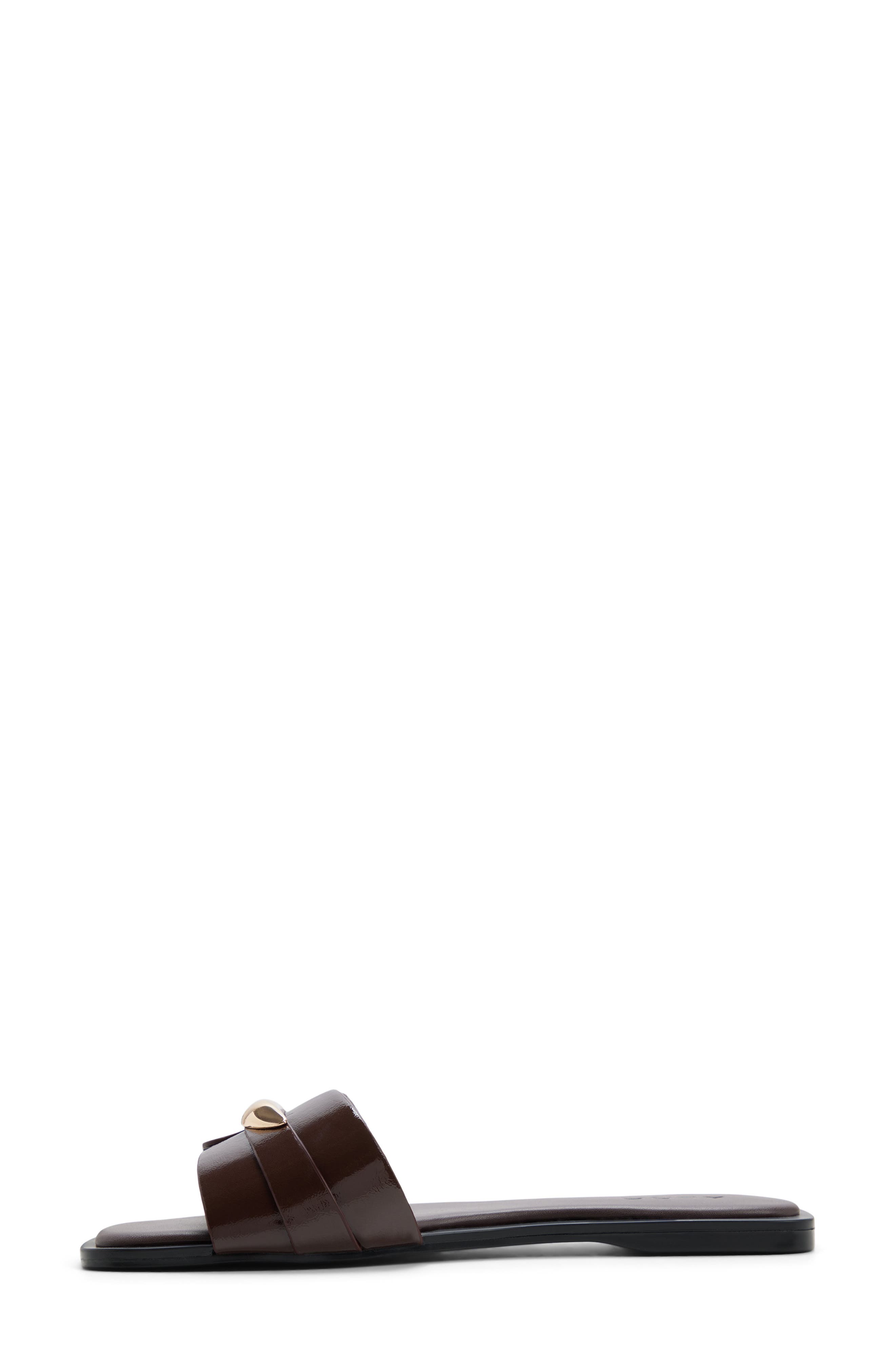 Briela Slide Sandal, Alternate, color, DARK BROWN