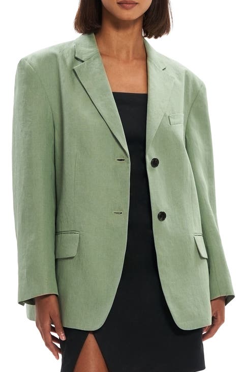 Galena Oversize Linen Blazer