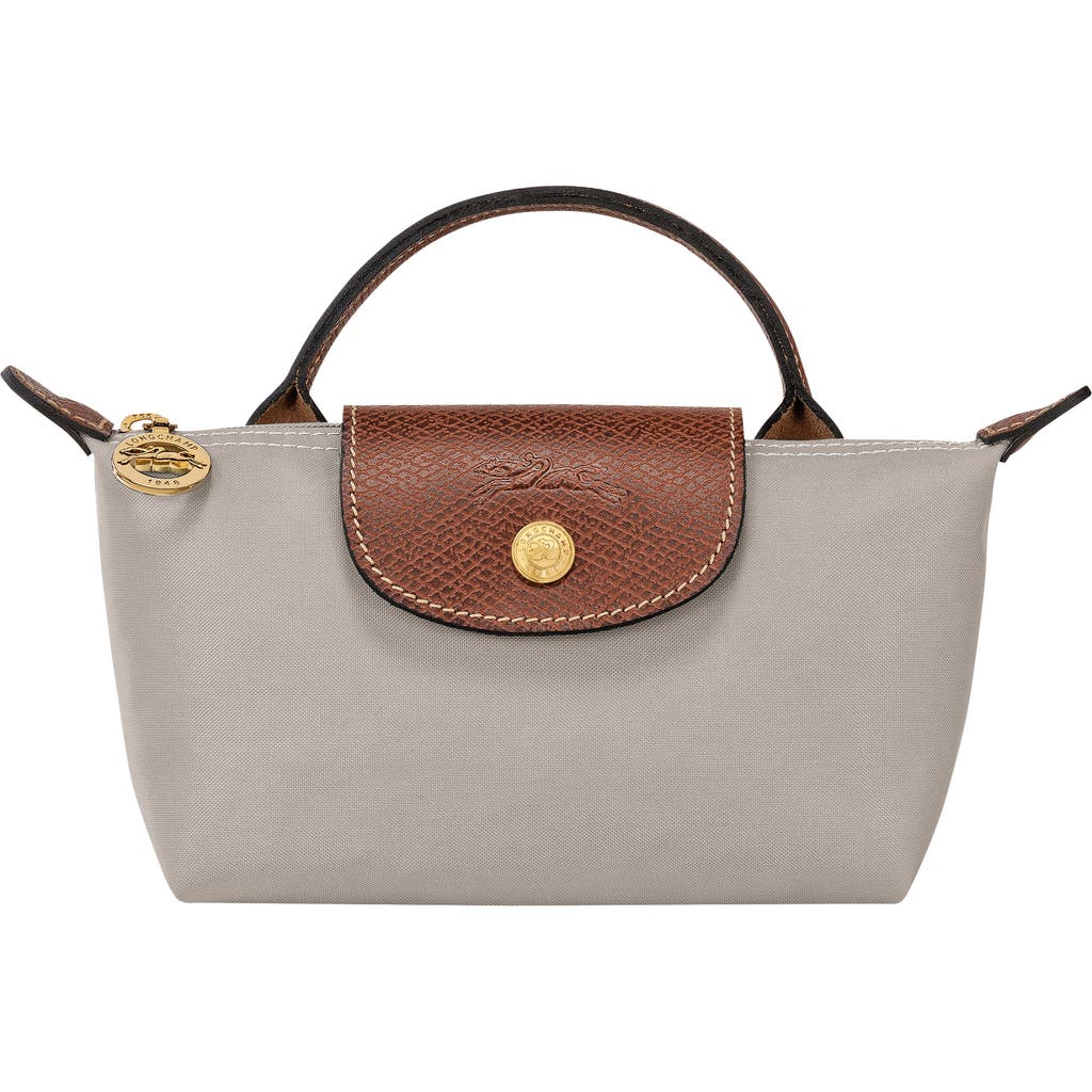 Longchamp Le Pliage Cosmetics Case In Gray