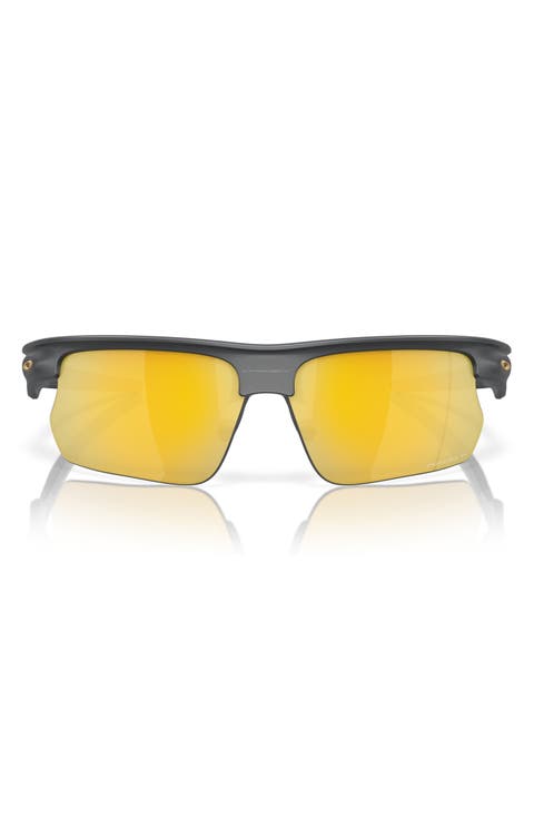 Bisphaera 68mm Prizm™ Gradient Oversize Polarized Rectangular Sunglasses