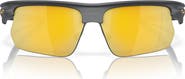 Oakley Bisphaera 68mm Prizm™ Gradient Oversize Polarized Rectangular Sunglasses
