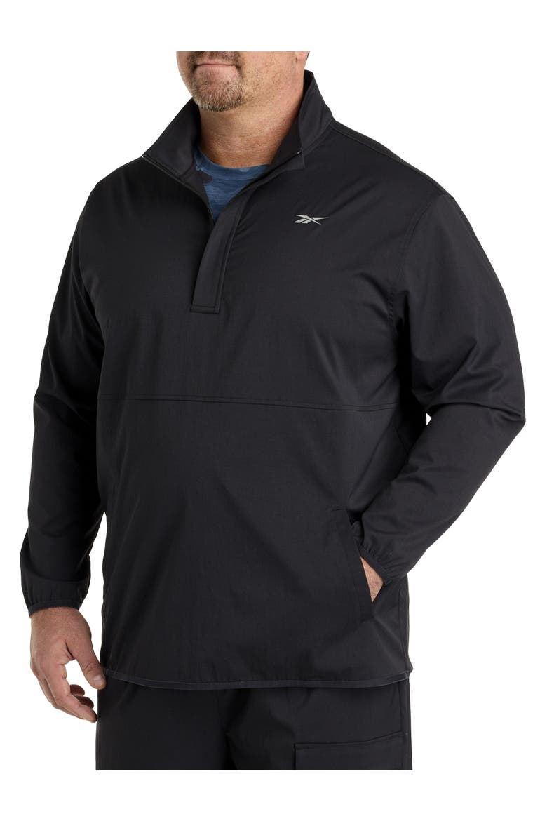 Big & Tall Performance Track Jacket, Main, color, BLACK