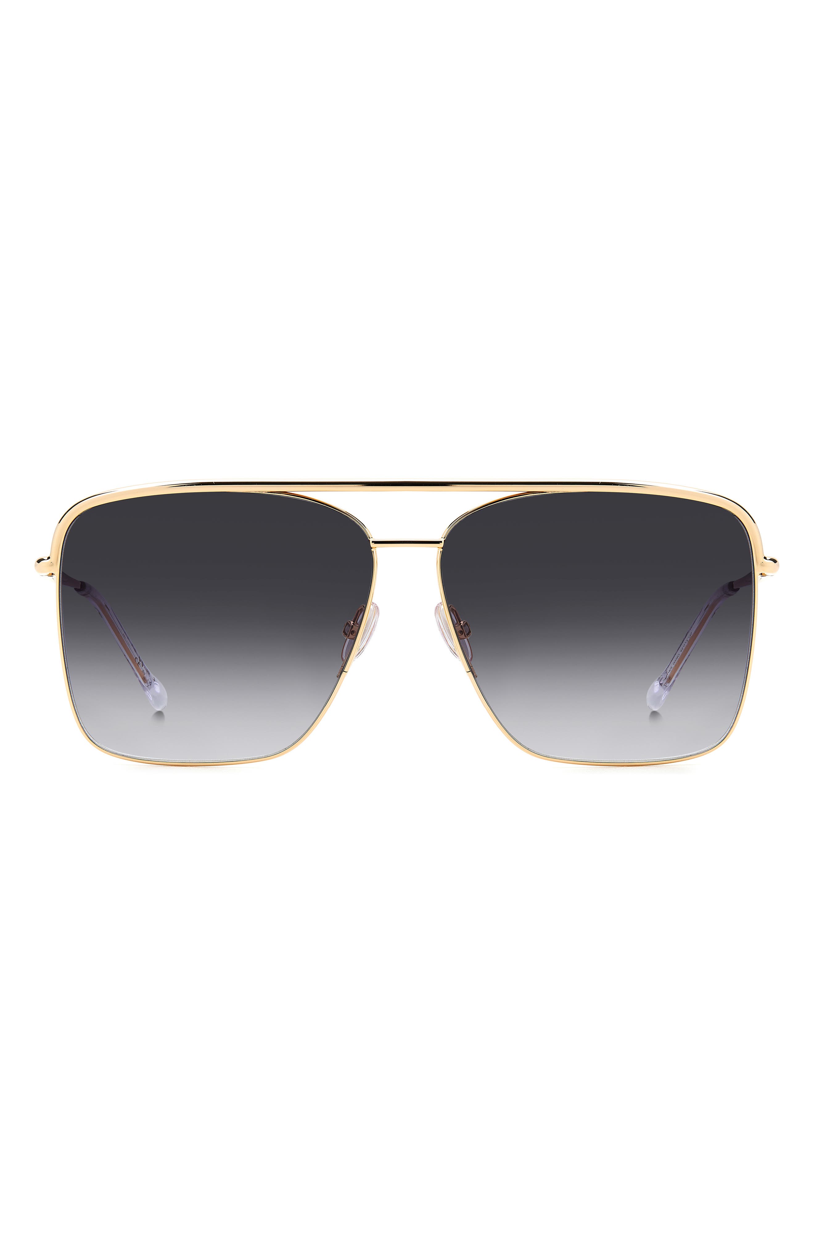 Isabel Marant Wild Metal 62mm Gradient Oversize Rectangular Sunglasses