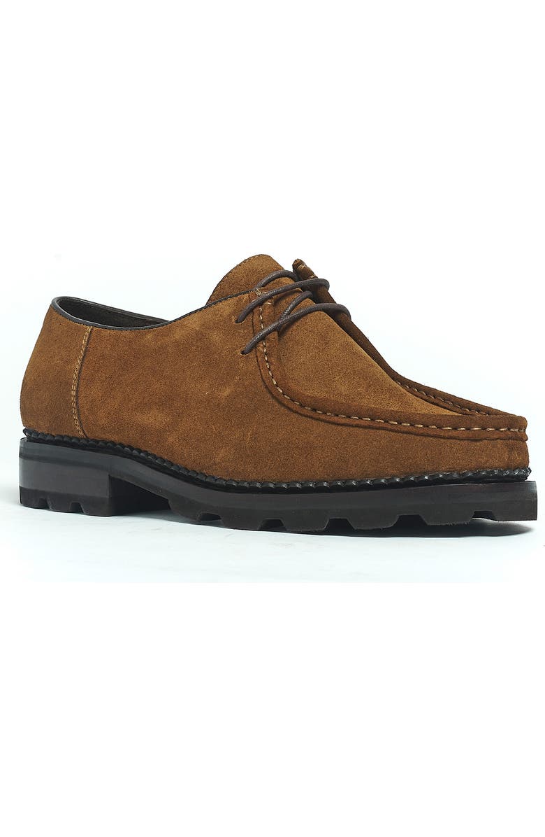 Anthony Veer Wright Moc Lace-Up Boot, Main, color, Brown Suede