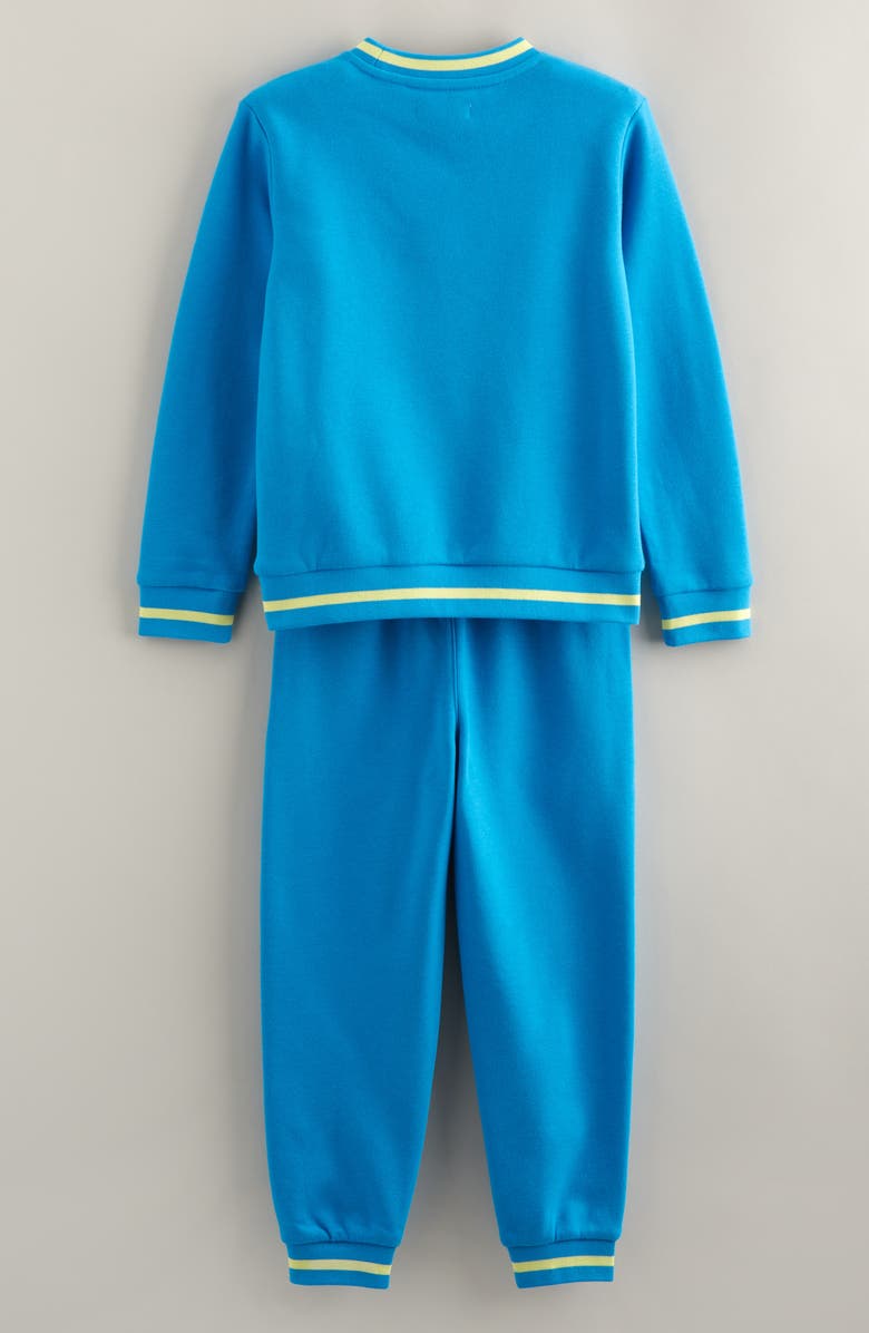 Tucker + Tate Kids' Embroidered Fleece Crewneck Sweatshirt & Joggers Set, Alternate, color, Blue Dresdenboombox