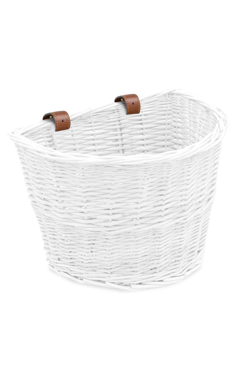 ProSource Nantucket Bike Basket, Main, color, White