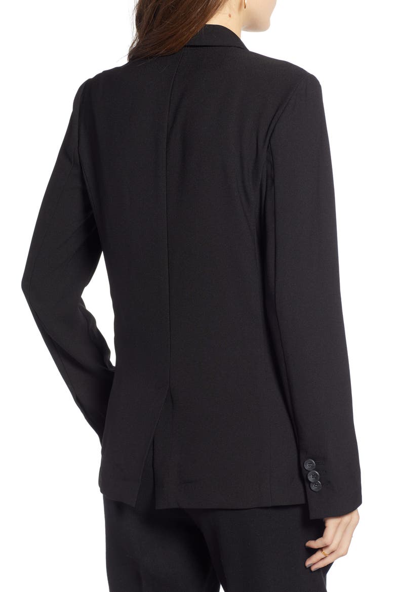 Relaxed Blazer, Alternate, color, BLACK