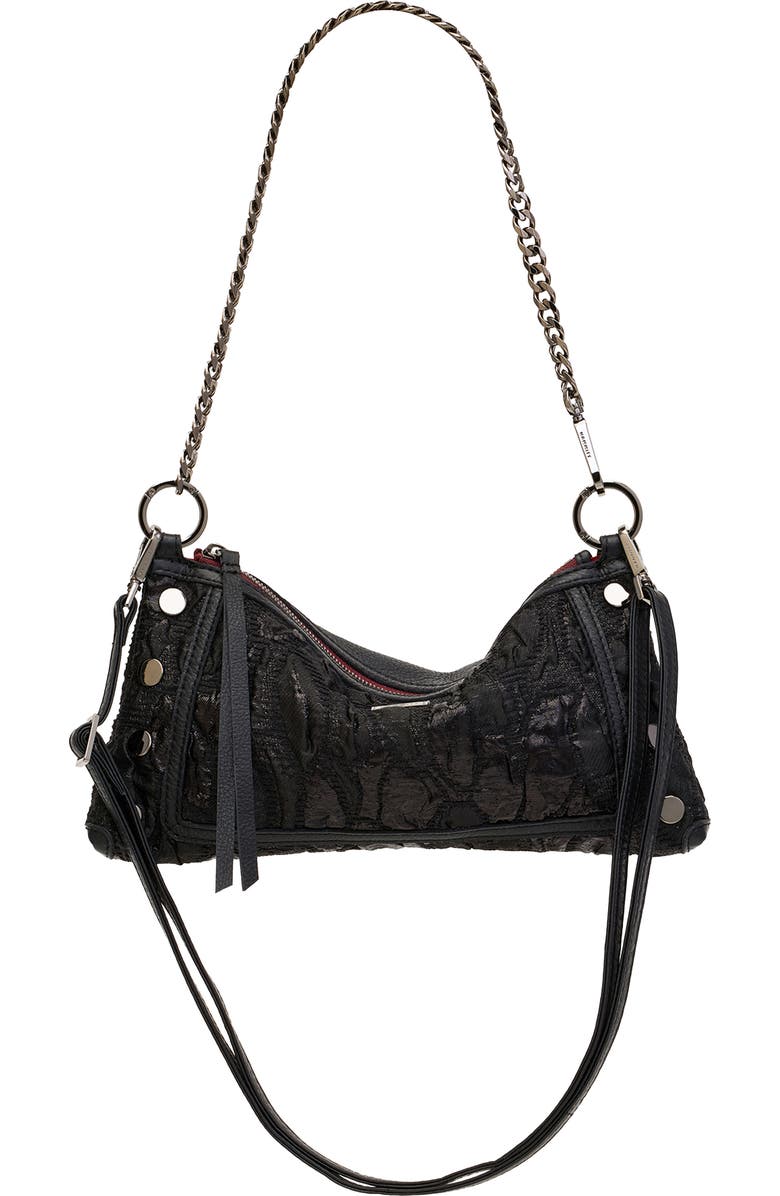 HAMMITT Kyle Leather Shoulder Bag, Alternate, color, Midnight Marquise/ Gunmetal
