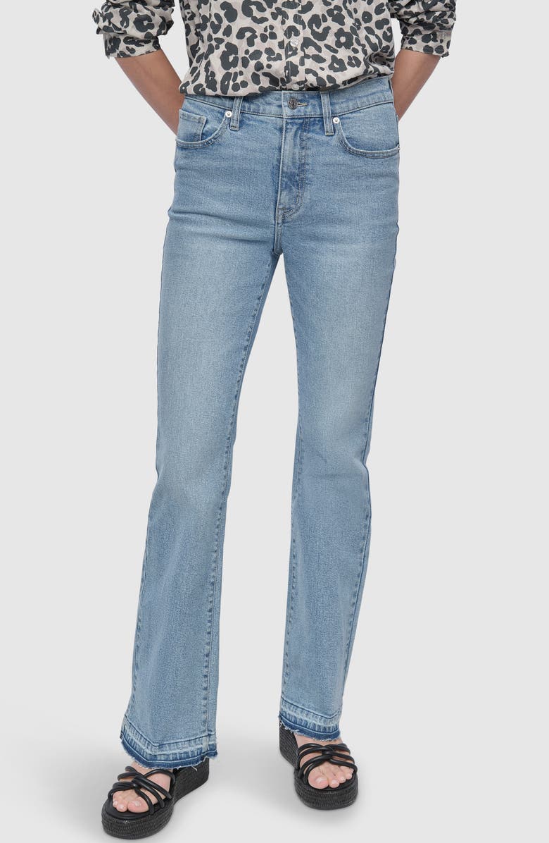 DKNY Jeans High Waist Flare Jeans, Main, color, Reade