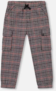 Deux par Deux Plaid Cargo Pant