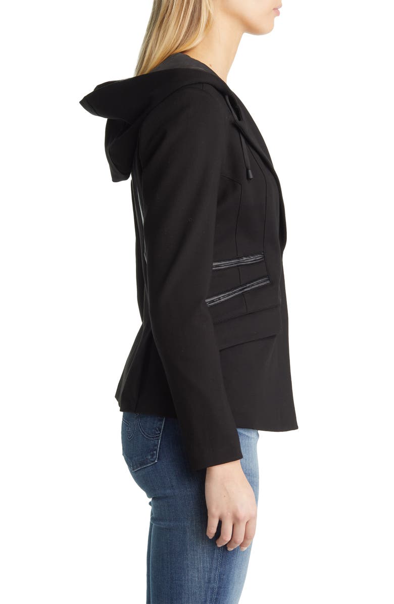 Blanc Noir Gayatri Hooded Blazer Jacket, Alternate, color,