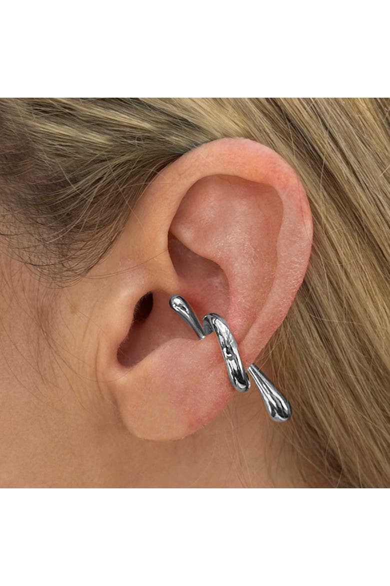 Silver Ear Cuff Mini Luxe, Alternate, color, Silver