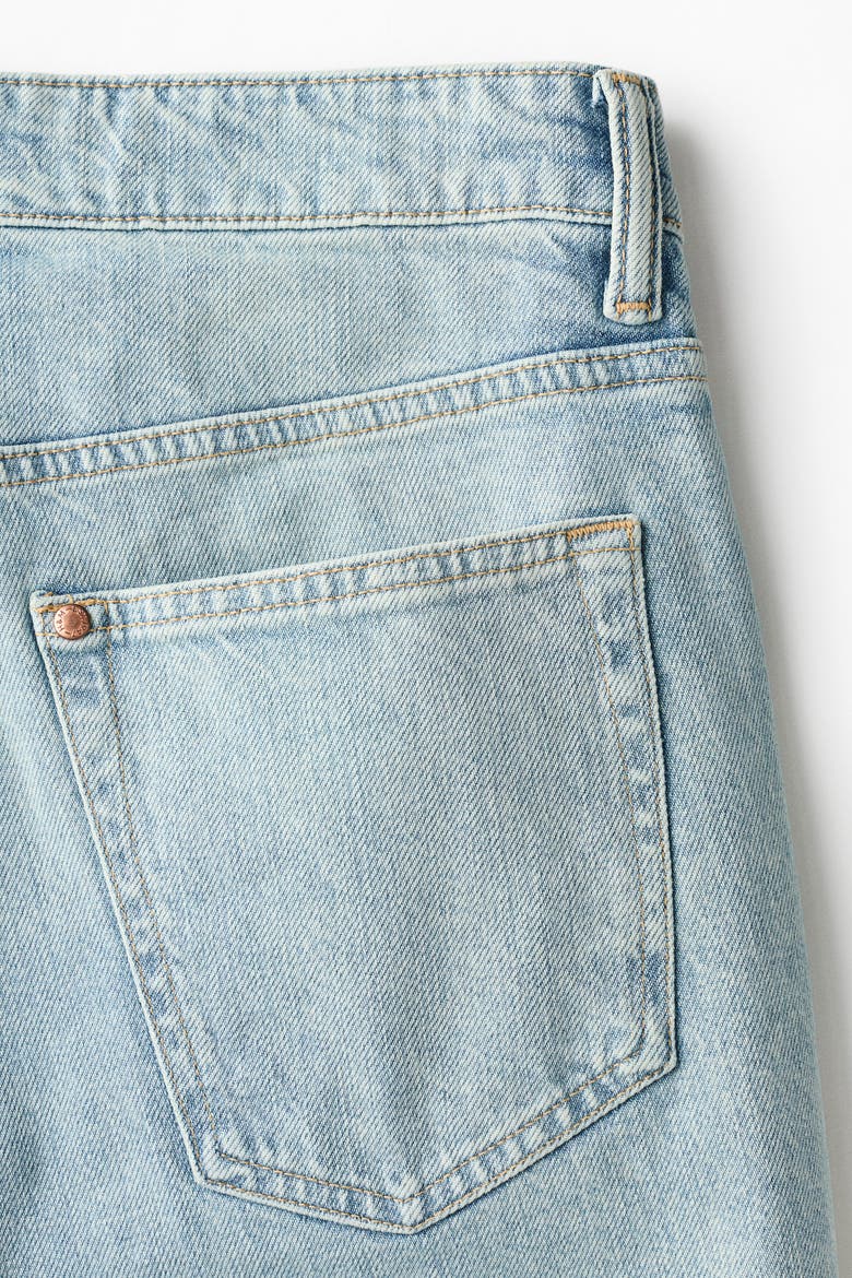Slim Denim Shorts, Alternate, color, Light denim blue