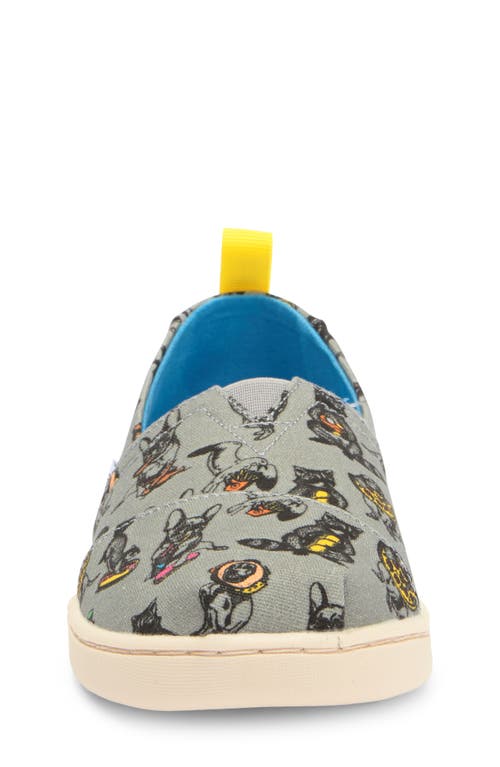 Toms Kids' Classic Alpargata Party Animal Slip-on In Grey