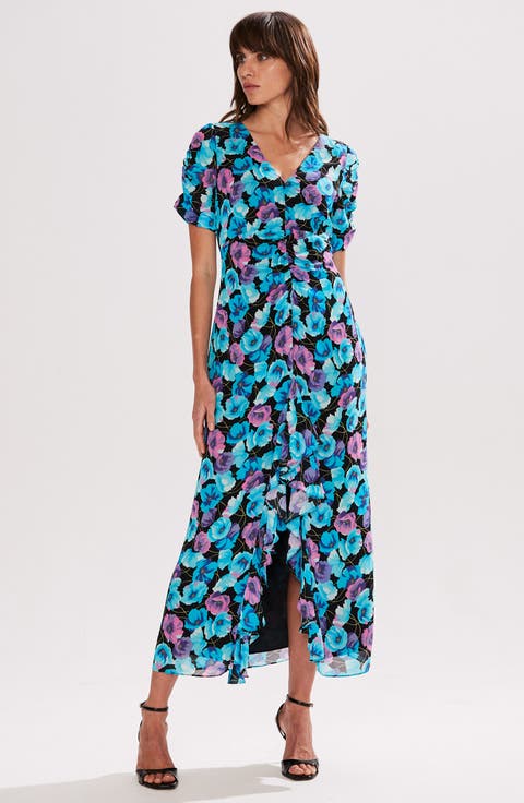 Mia Frill Front Midi Dress