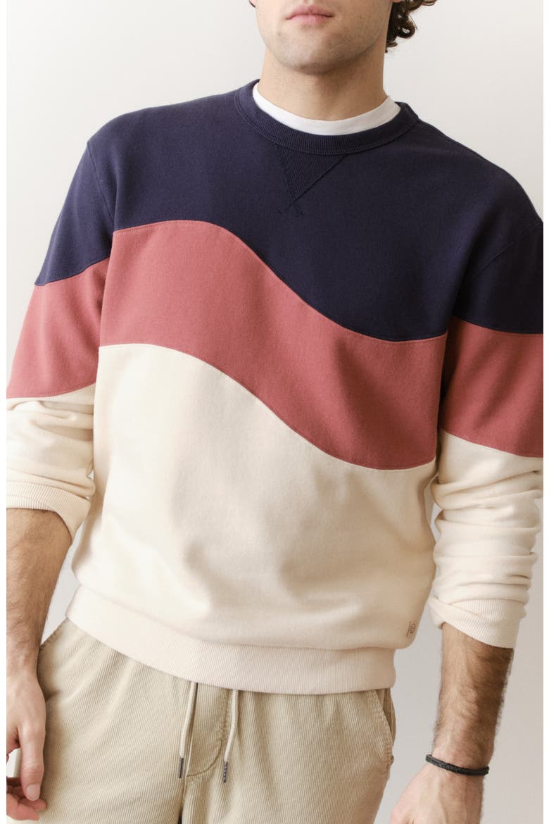 Cloud 9 Fleece Sweatshirt, Alternate, color, WITHERED ROSE COLORBLOCK