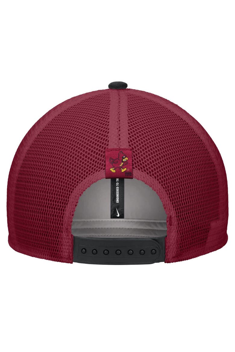 Men's Nike Black Iowa State Cyclones Vintage Arch Rise Performance Trucker Adjustable Hat, Alternate, color, Black