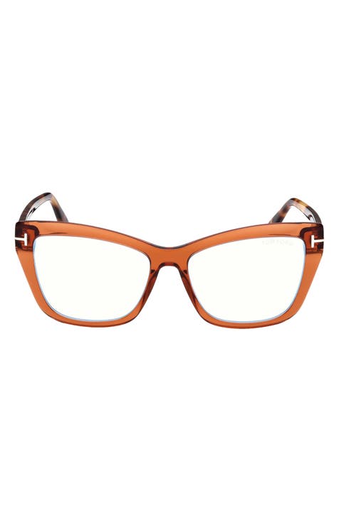 NEW Tom Ford Eyeglasses Women Brown Frames Glasses Reading Vision Oval Black store