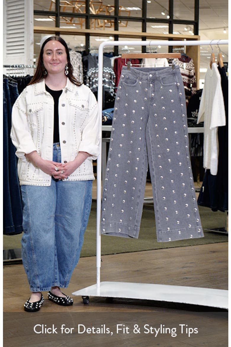Betsy Studded Flare Ankle Jeans video