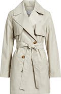 Via Spiga Water Resistant Cotton Blend Trench Coat