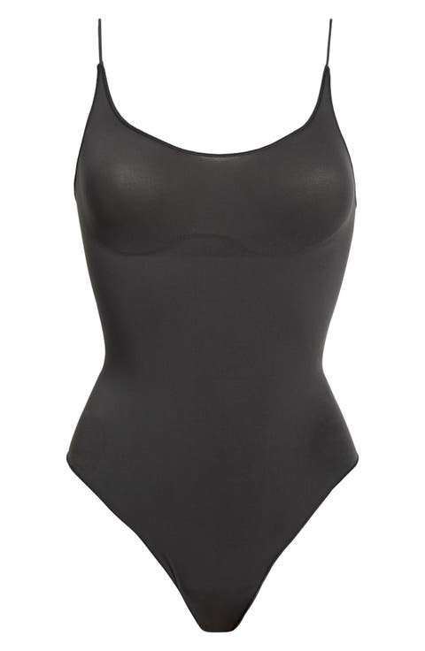 Sheer Seamless Thong Bodysuit (Regular & Plus)