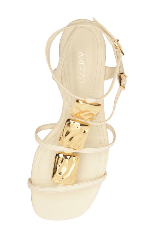 Arezzo Gretta Ankle Strap Sandal In Multi