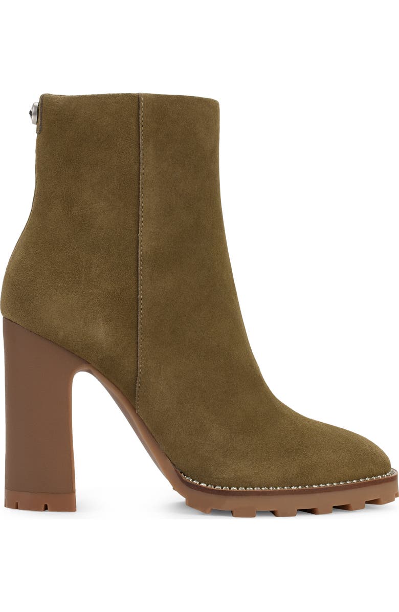 KARL LAGERFELD PARIS Peppy Bootie, Alternate, color, Olive