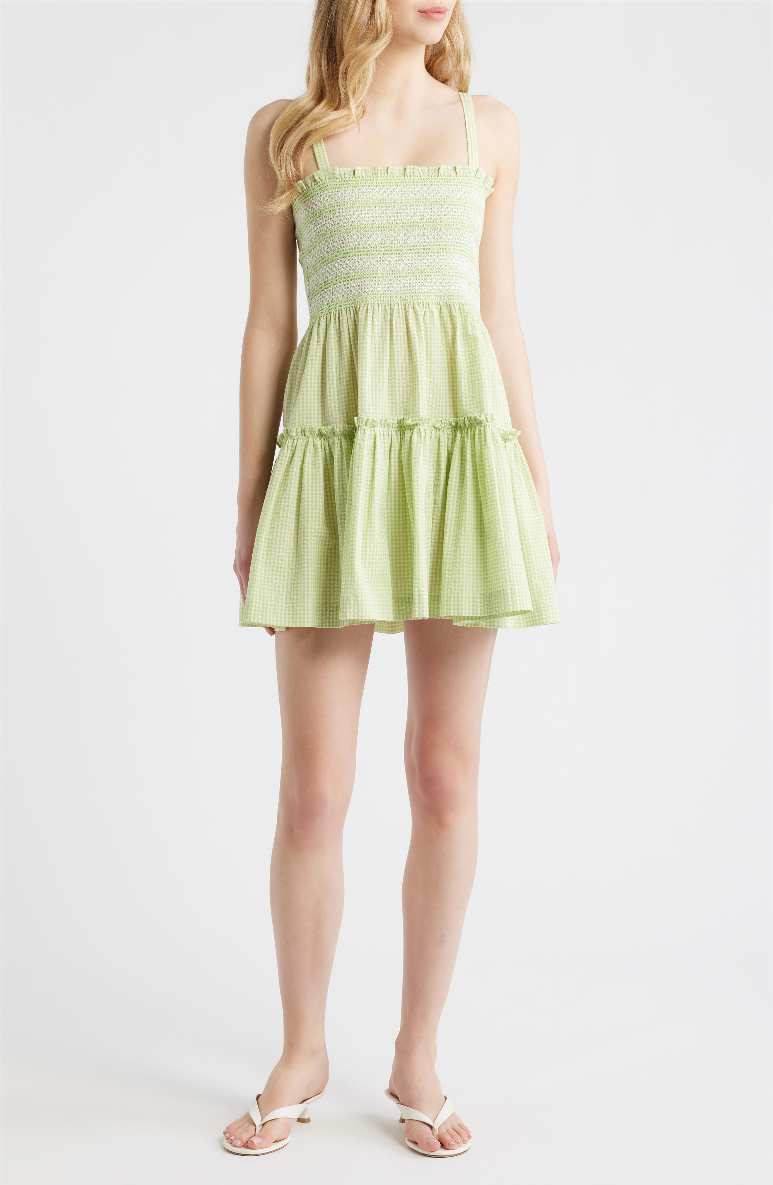 selected GREEN/WHITE GINGHAM