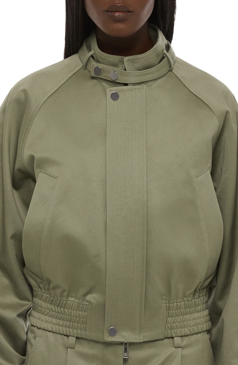 Helmut Lang Cotton Twill Bomber Jacket, Alternate, color, Vetiver
