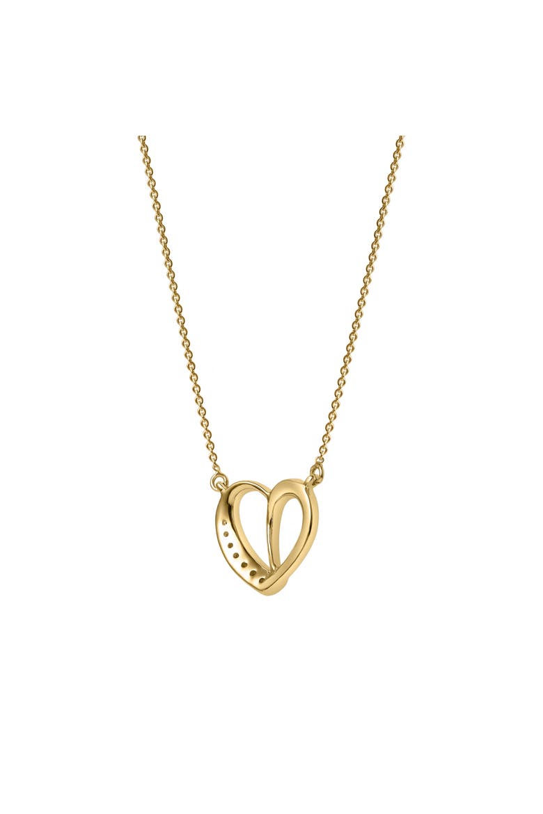 Mirella Love Diamond Necklace in 14K Gold, Alternate, color, 14K Yellow Gold